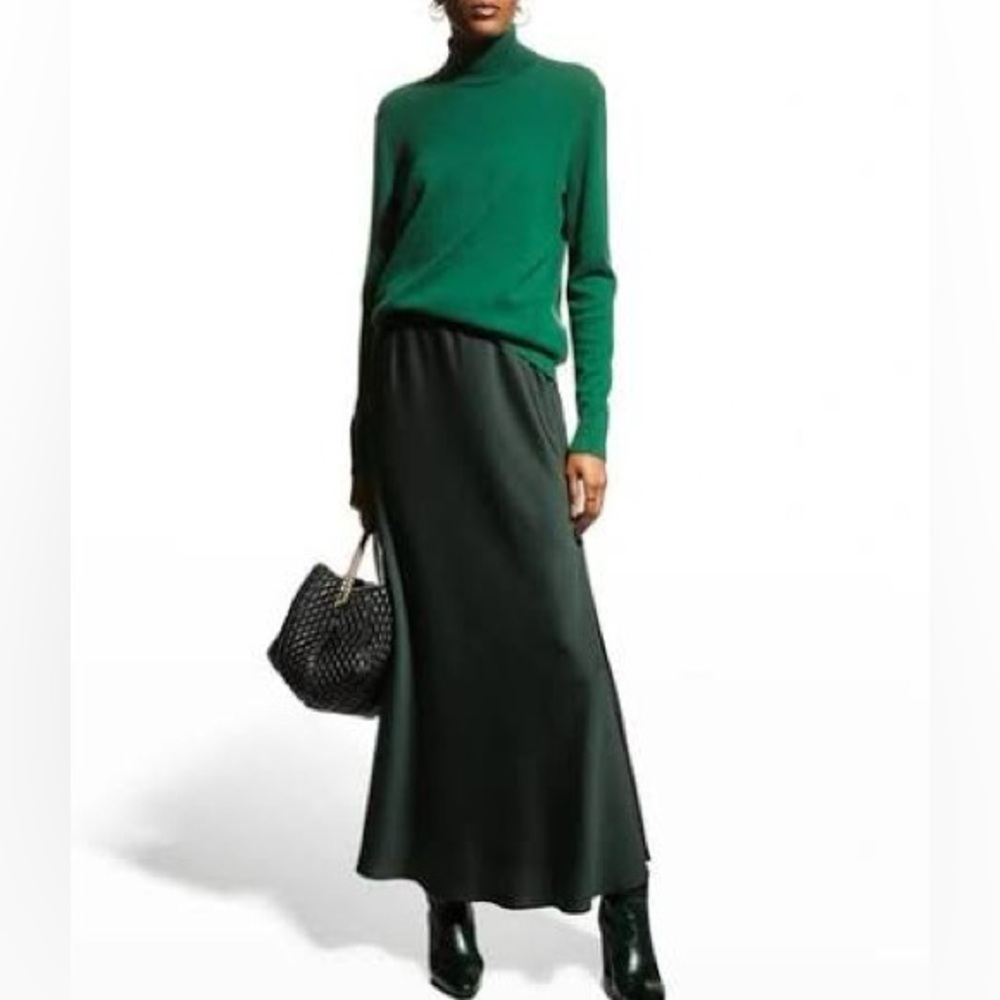 LAFAYETTE 148 green cashmere  turtleneck size XL